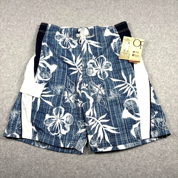 OP Other - Y2K Ocean Pacific OP Men's L 36/38 Blue Swim Trunks Board Shorts Surfer-NEW